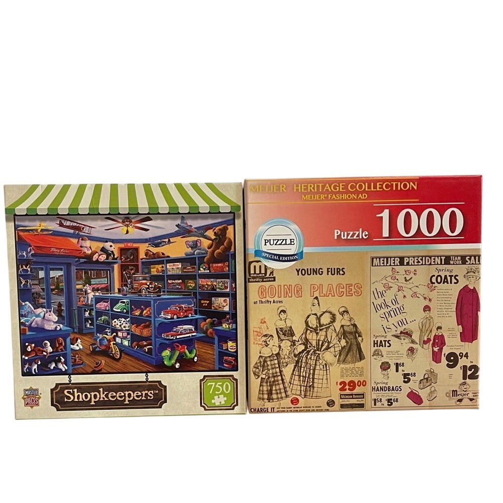 Master Pieces &  Meijer Set of 2 Puzzles